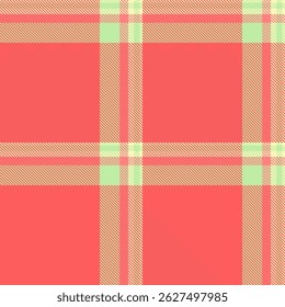 Variation pattern seamless tartan, sensual fabric texture plaid. Aesthetic textile vector check background in red and light colors palette.
