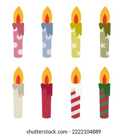 Variationsset für Kerzengrafik