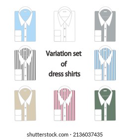 Variation set of dress shirts