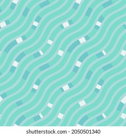 Variation of wave pattern in decorative style