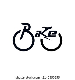 variations of the letters that make up a bicycle