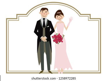 Variations on wedding cards.
Wedding card material.
Illustration of the bride and groom.
Design for the wedding.
Clip art of the bridegroom and bride.
Wedding frame design.