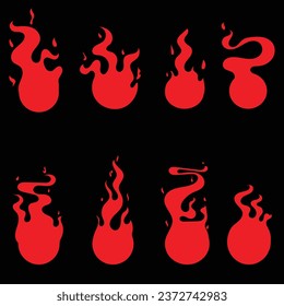 variations of some flames icon