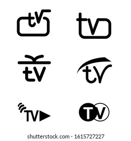 
variations of the TV logo are simple and minimalist. There are 6 logo choices.