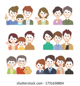Variaciones de varias ilustraciones familiares