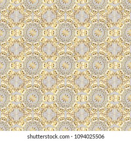 Varicoloblack, brown and beige vector seamless illustration. Design wrapping and gift paper, greeting cards, banner and posters design.