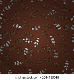 Varicolobrown, black and white vector seamless illustration. Design wrapping and gift paper, greeting cards, banner and posters design.