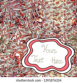 Varicologray, pink and white vector seamless illustration. Design wrapping and gift paper, greeting cards, banner and posters design.