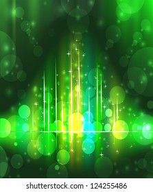 varicolored abstract background with glare and bright light