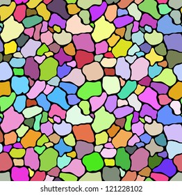 Varicolored abstract mosaic. Seamless pattern. Vector illustration.