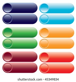 Varicolored buttons.