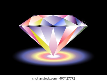 Varicolored diamond
