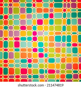 Varicolored mosaic background. Vector illustration.  Abstract stone wall texture. 