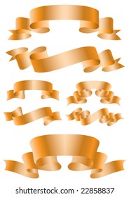 Varicolored ribbons. Vector.