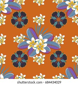 Varicolored seamless background. Floral seamless pattern. Abstract vector seamless pattern flower design. Watercolor textile print for bed linen, jacket, package design, fabric and fashion concepts.