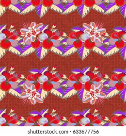 Varicolored seamless background. Textile print for bed linen, jacket, fabric and fashion concepts. Floral seamless pattern watercolor effect. Abstract vector seamless pattern flower design.