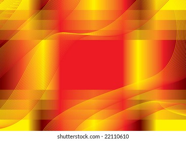 varicolored splashes and curved lines abstract vector background