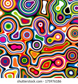 Varicolored Striped background.  Abstract texture.  Vector illustration.