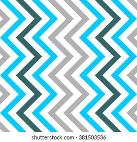 Varicolored zigzag pattern for decoration and background, for motifs of symmetry, synergy, predictability