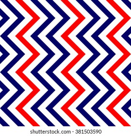 Varicolored zigzag pattern for decoration and background, for motifs of symmetry, synergy, predictability