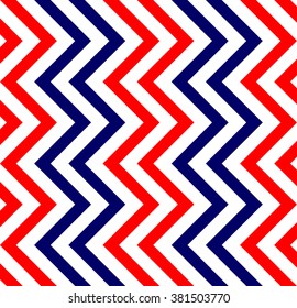 Varicolored zigzag pattern for decoration and background, for motifs of symmetry, synergy, predictability