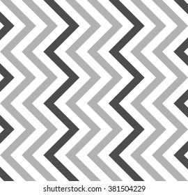 Varicolored zigzag pattern for decoration and background, for motifs of symmetry, synergy, predictability