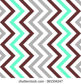 Varicolored zigzag pattern for decoration and background, for motifs of symmetry, synergy, predictability