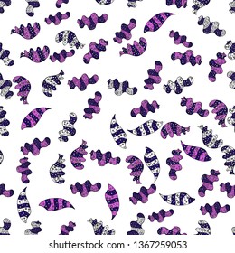 Varicolowhite, black and blue vector seamless illustration. Design wrapping and gift paper, greeting cards, banner and posters design.