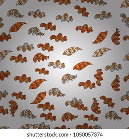 Varicolowhite, orange and black vector seamless illustration. Design wrapping and gift paper, greeting cards, banner and posters design.