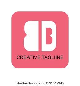 Varied BD letter vector forming a butterfly silhouette, perfect for content creator logos.