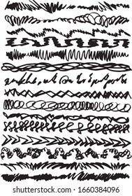 Rutas de brochas variadas que se encuentran en paralelo, creando texturas modernas y simplistas