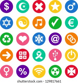 Varied colorful iconset