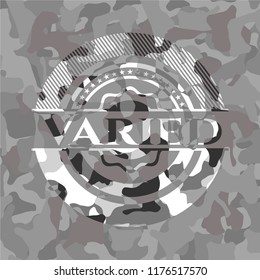 Varied on grey camo texture