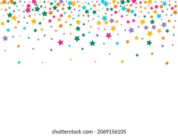 Verschiedenes glänzendes, weißes Hintergrundbild-Star-Tapete. Illustration des Farbgalaxie-Raumes. Starry Texture. Helle Magic Rain Template.
