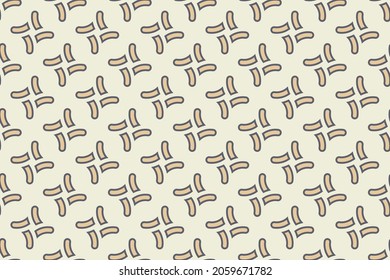 Variegated stripes japan style interleaving pattern. Easy to recolor fabric textile geometric print. Retro seamless diagonal linear recurring decor. Continuous minimalistic ornament graphic design