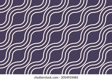 Variegated stripes japan style weaving pattern. Easy to recolor fabric textile geometric print. Retro seamless diagonal linear recurring decor. Continuous minimalistic simple ornament graphic design
