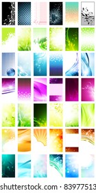 variety of 42 vertical business cards templates