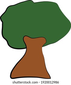 Eine Vielzahl von Kunstbäumen