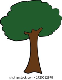 Una variedad de árboles de arte