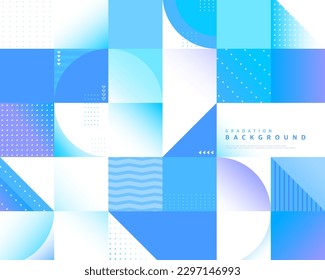 Variety of artistic gradation backgrounds