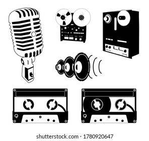 Variety of Audio Equipment set