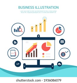 A variety of business flat designs 