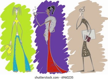 Variety of women’s characters