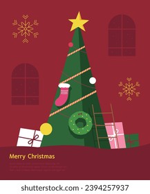a variety of Christmas illustrations