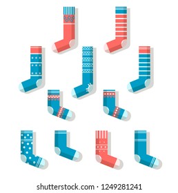 A variety of Christmas socks