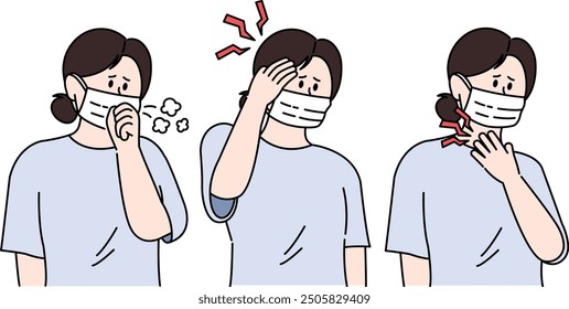 A variety of cold symptoms