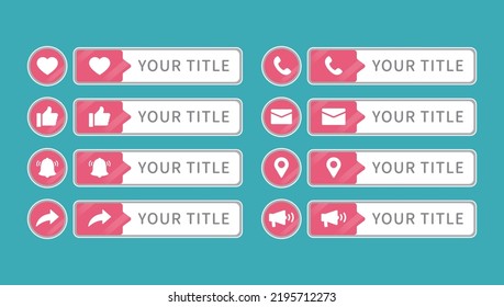 A variety of community icons and titles, including likes, calls, notifications, shares, and more