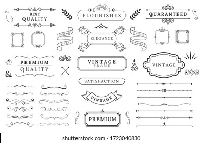 Variety of cute decoration elements