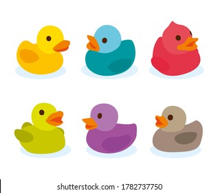 Variety of cute duck set