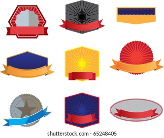 A variety of different guarantee badges / marks. You can mix and match the words on them, or add your own